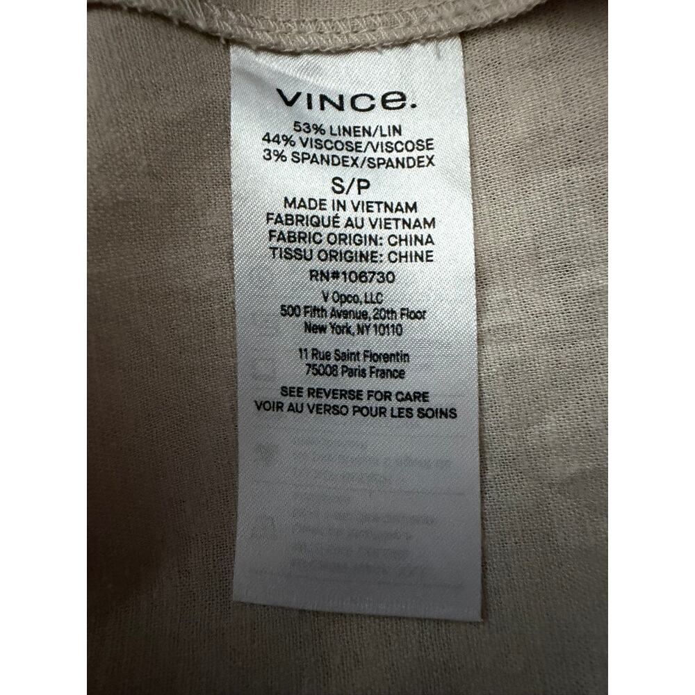 Vince Linen Blend Top size Small - Picture 5 of 9